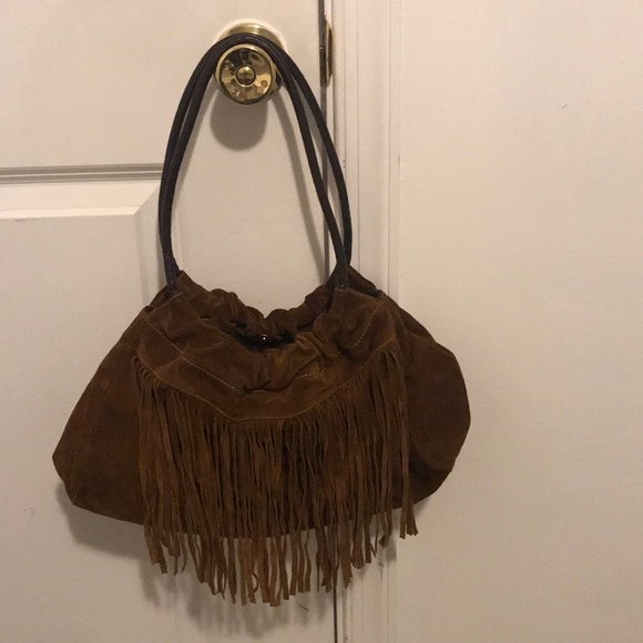 Handbags - Beautiful brown suede bag